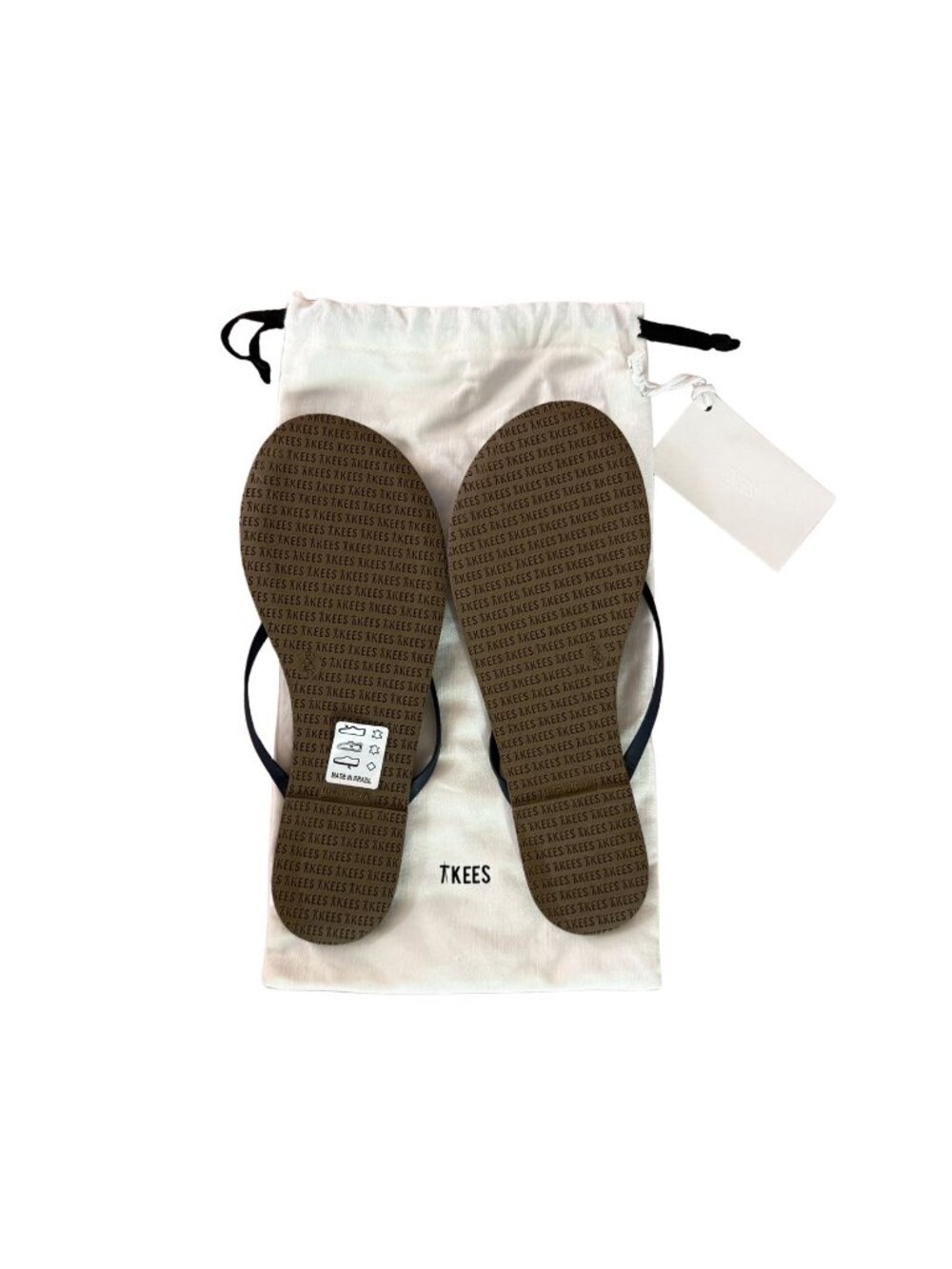 TKEES Lily Liners Twilight Blue Thong Sandals NEW $65 Sz 8 - Picture 3 of 3